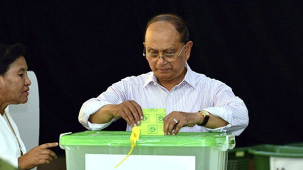 緬甸總統吳登盛稱願意接受選民的決定，並移交政權