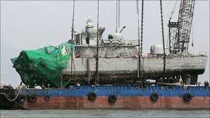 South Korea's Cheonan warship was sunk in March, killing 46 sailors