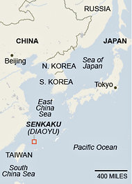 中國聲稱對日本稱為尖閣諸島的島嶼擁有主權。